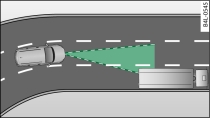 Fahrzeug beim Ausfahren aus einer Kurve